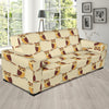 Owl Pattern Print Design A07 Sofa Slipcover