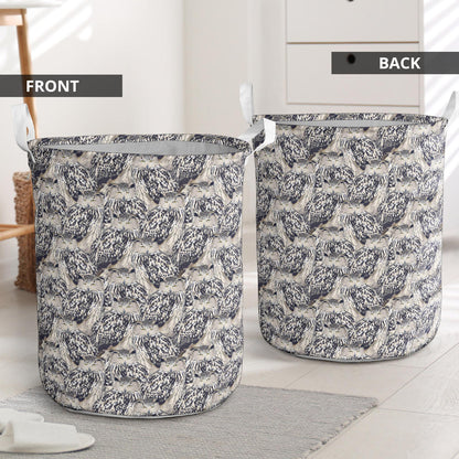 Owl Realistic Themed Design Print Laundry Basket