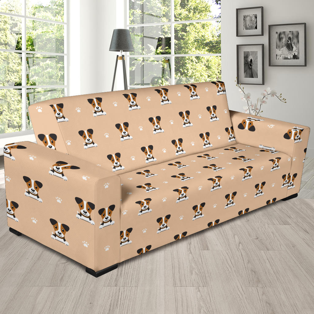 Russell Terriers Print Design LKS3011 Sofa Slipcover