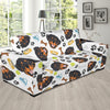 Rottweiler Pattern Print Design A04 Sofa Slipcover