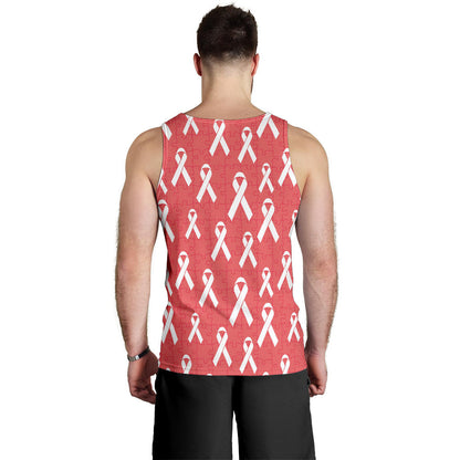 Autism Awareness Ribbon Design Print Men Tank Top