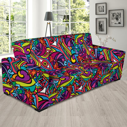 Trippy Print Design LKS302 Sofa Slipcover