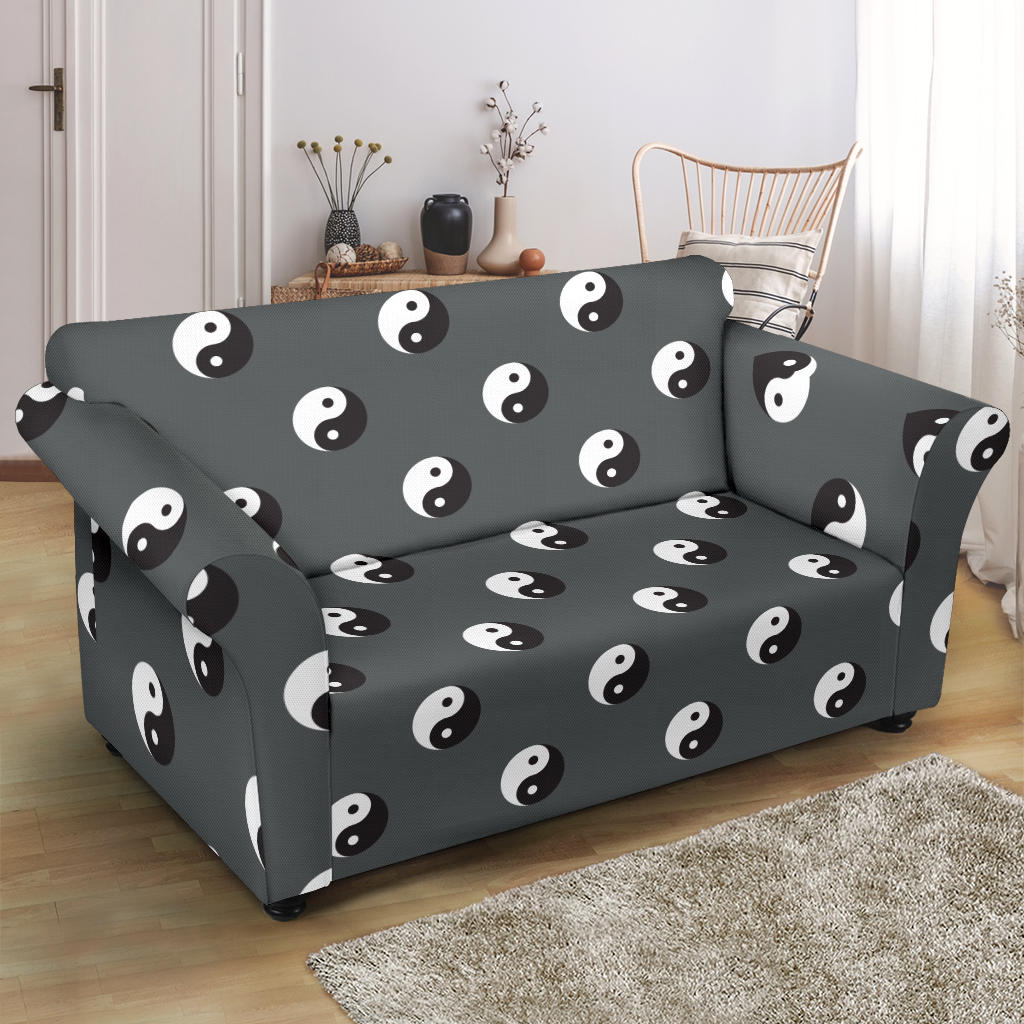 Yin Yang Print Design LKS303 Loveseat Couch Slipcover