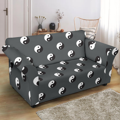 Yin Yang Print Design LKS303 Loveseat Couch Slipcover