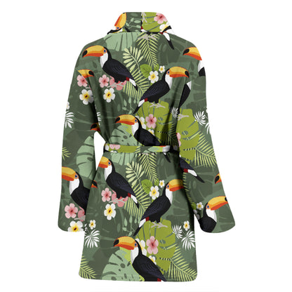 Toucan Print Design LKS304 Women Bathrobe