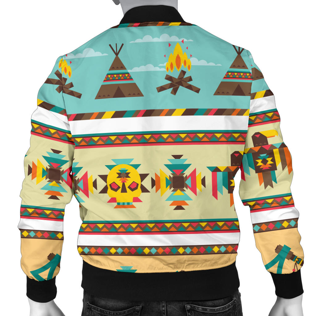 American indian Life Pattern Men Bomber Jacket