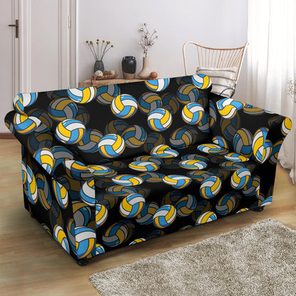 Volleyball Print Design LKS302 Loveseat Couch Slipcover