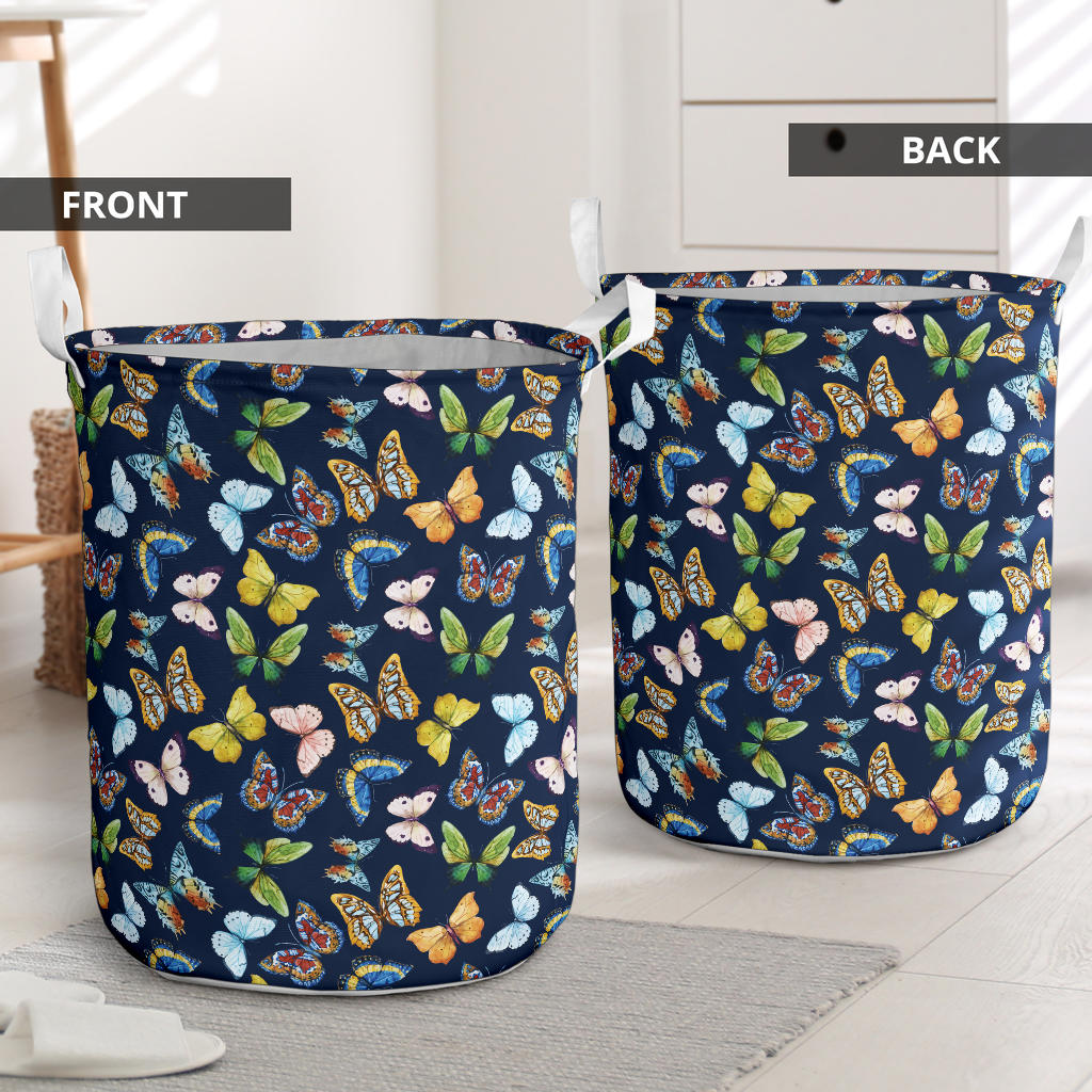 Butterfly Beautiful Print Pattern Laundry Basket