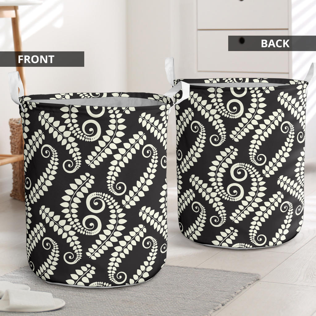 Fern Leave Print Pattern Laundry Basket