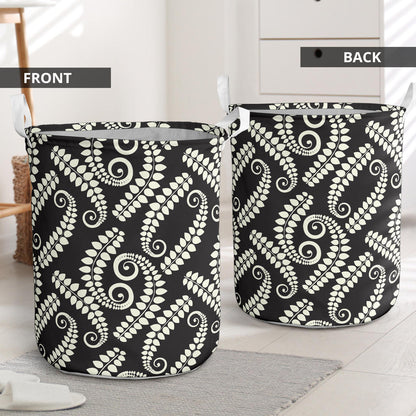 Fern Leave Print Pattern Laundry Basket