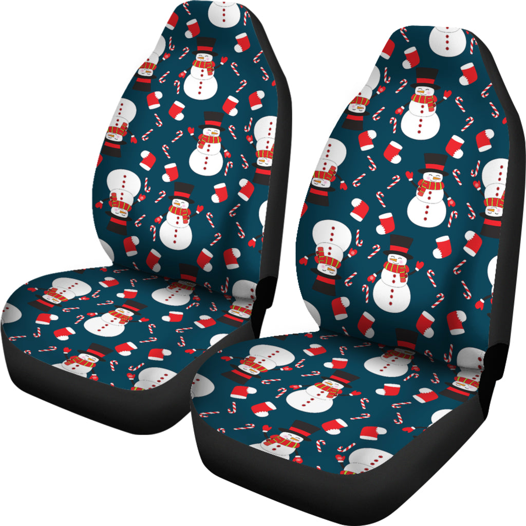 Snowman Print Design LKS301 Car Seat Covers