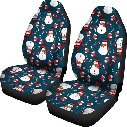 Snowman Print Design LKS301 Car Seat Covers