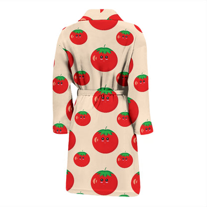 Tomato Print Design LKS308 Men Bathrobe