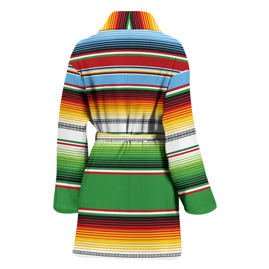 Serape Print Design LKS302 Women Bathrobe