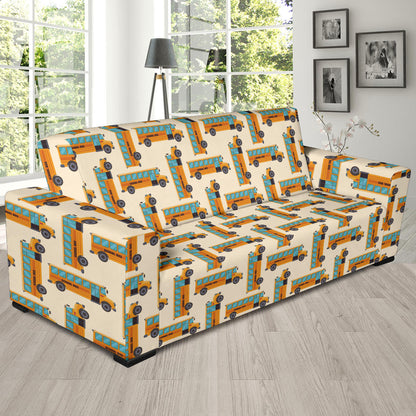 School Bus Print Design LKS305 Sofa Slipcover