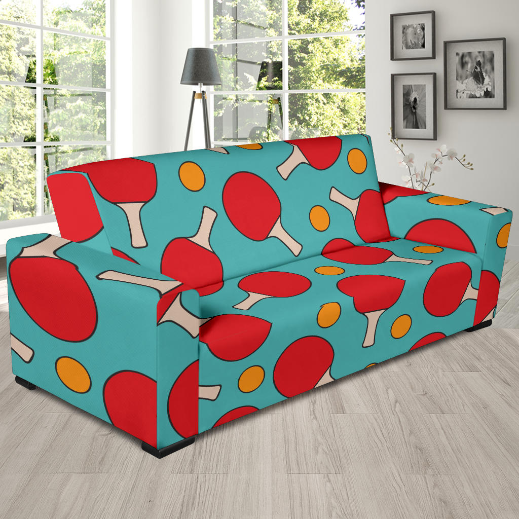 Ping Pong Pattern Print Design A01 Sofa Slipcover