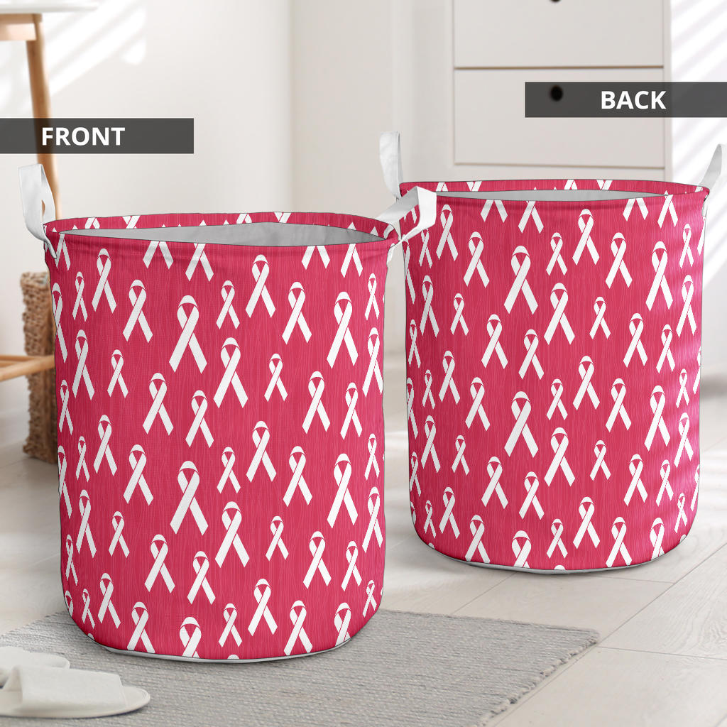 Breast Cancer Awareness Symbol Laundry Basket