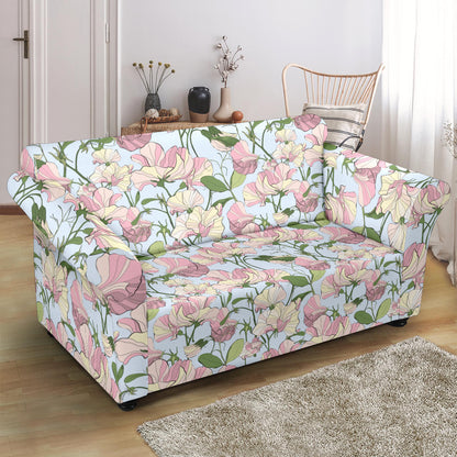 Sweet Pea Print Design LKS304 Loveseat Couch Slipcover