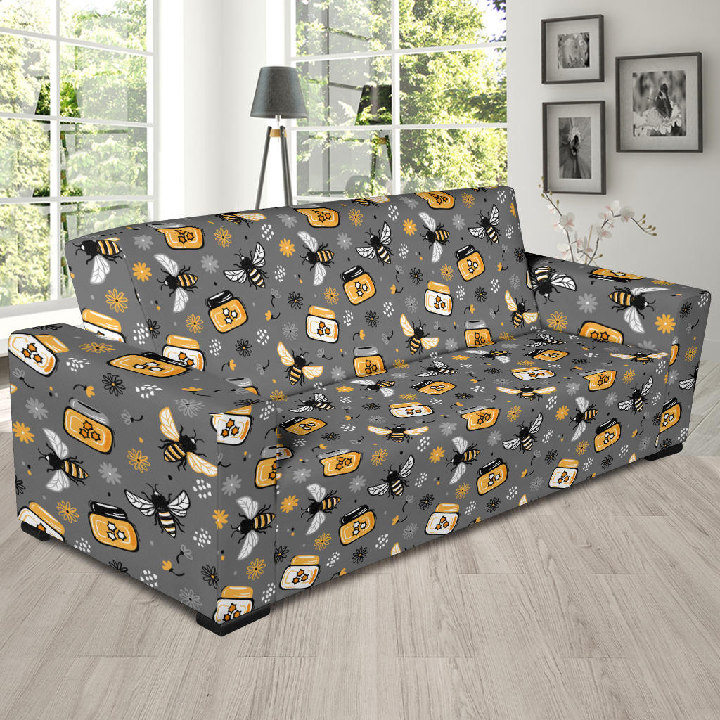 Honey Bee Print Design LKS301 Sofa Slipcover