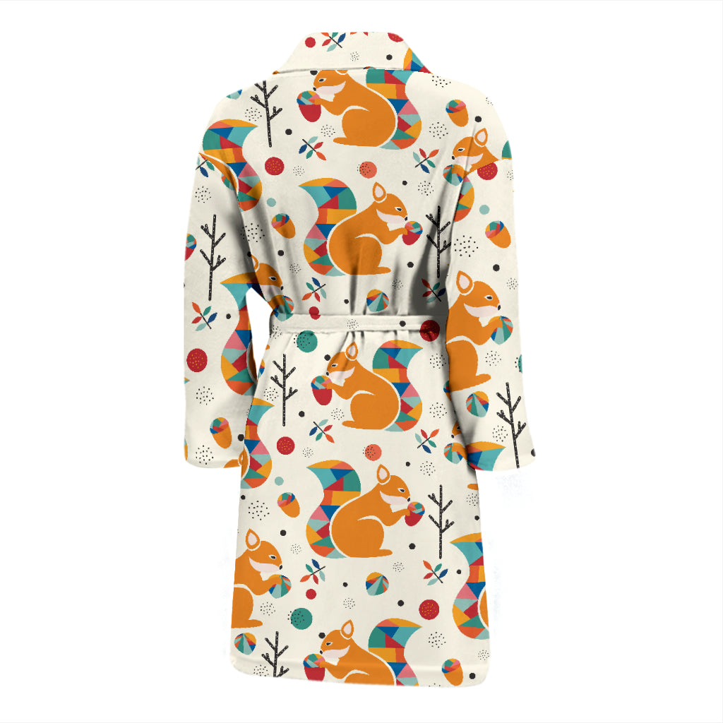 Squirrel Print Design LKS304 Men Bathrobe