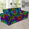 Neon Trible Rainbow Pattern Print Design A01 Sofa Slipcover