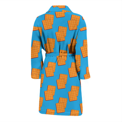 Waffle Print Design LKS304 Men Bathrobe