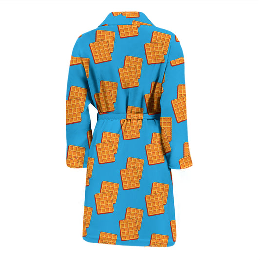 Waffle Print Design LKS304 Men Bathrobe