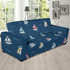 Sailing Ships Pattern Print Design A02 Sofa Slipcover