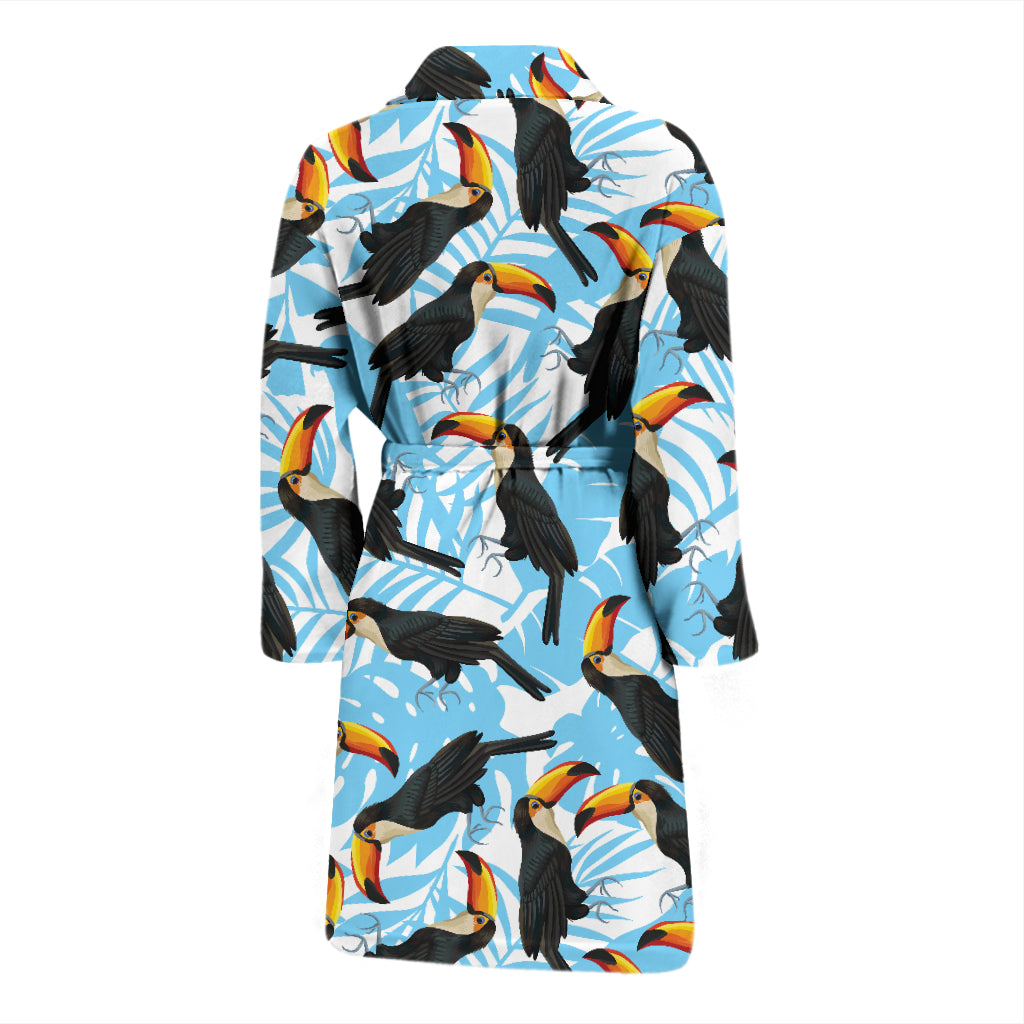 Toucan Print Design LKS303 Men Bathrobe