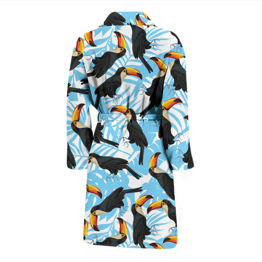 Toucan Print Design LKS303 Men Bathrobe