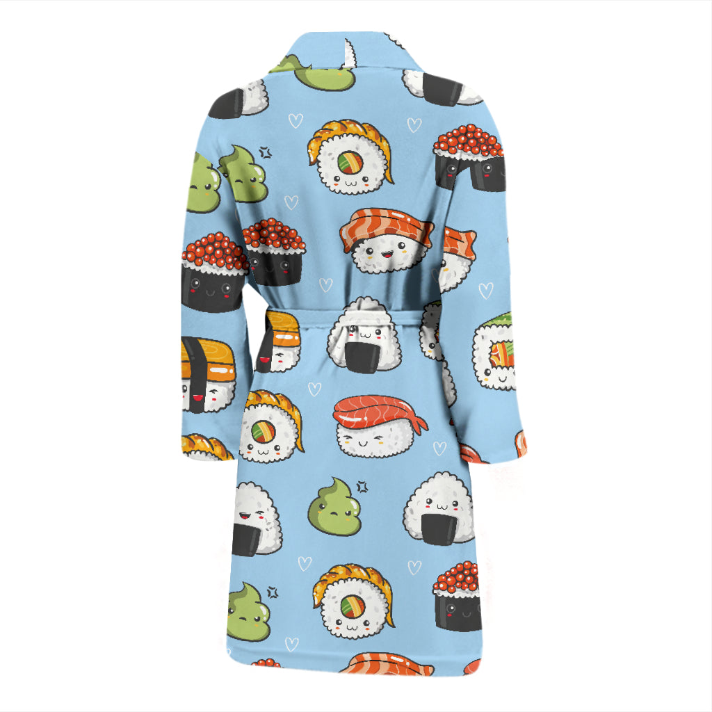Sushi Print Design LKS303 Men Bathrobe
