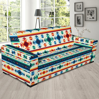 Aztec Pattern Print Design 02 Sofa Slipcover