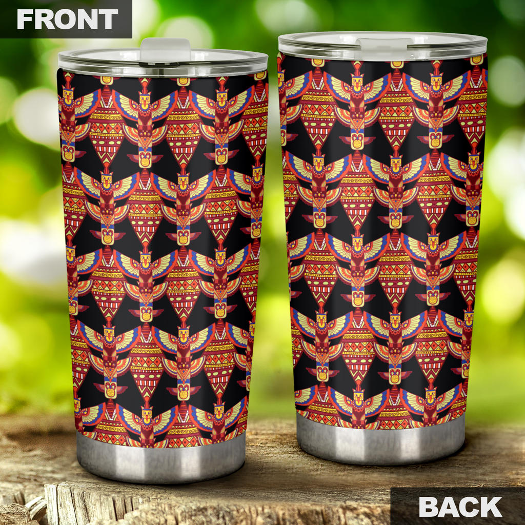 Totem Pole Print Tumbler