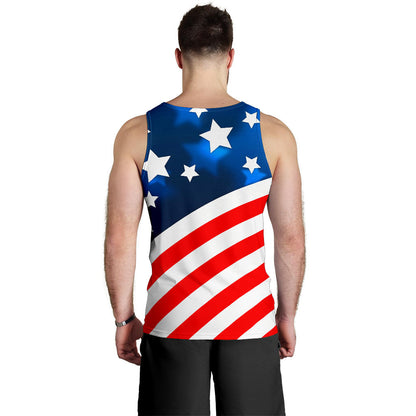 American flag Style Men Tank Top