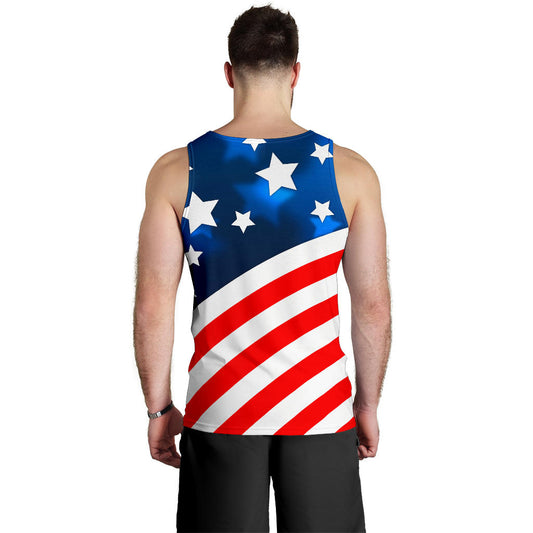American flag Style Men Tank Top