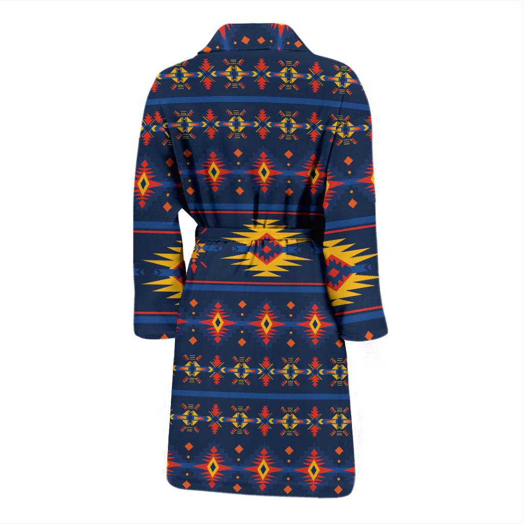 Southwest Pattern Print Design LKS306 Men Bathrobe