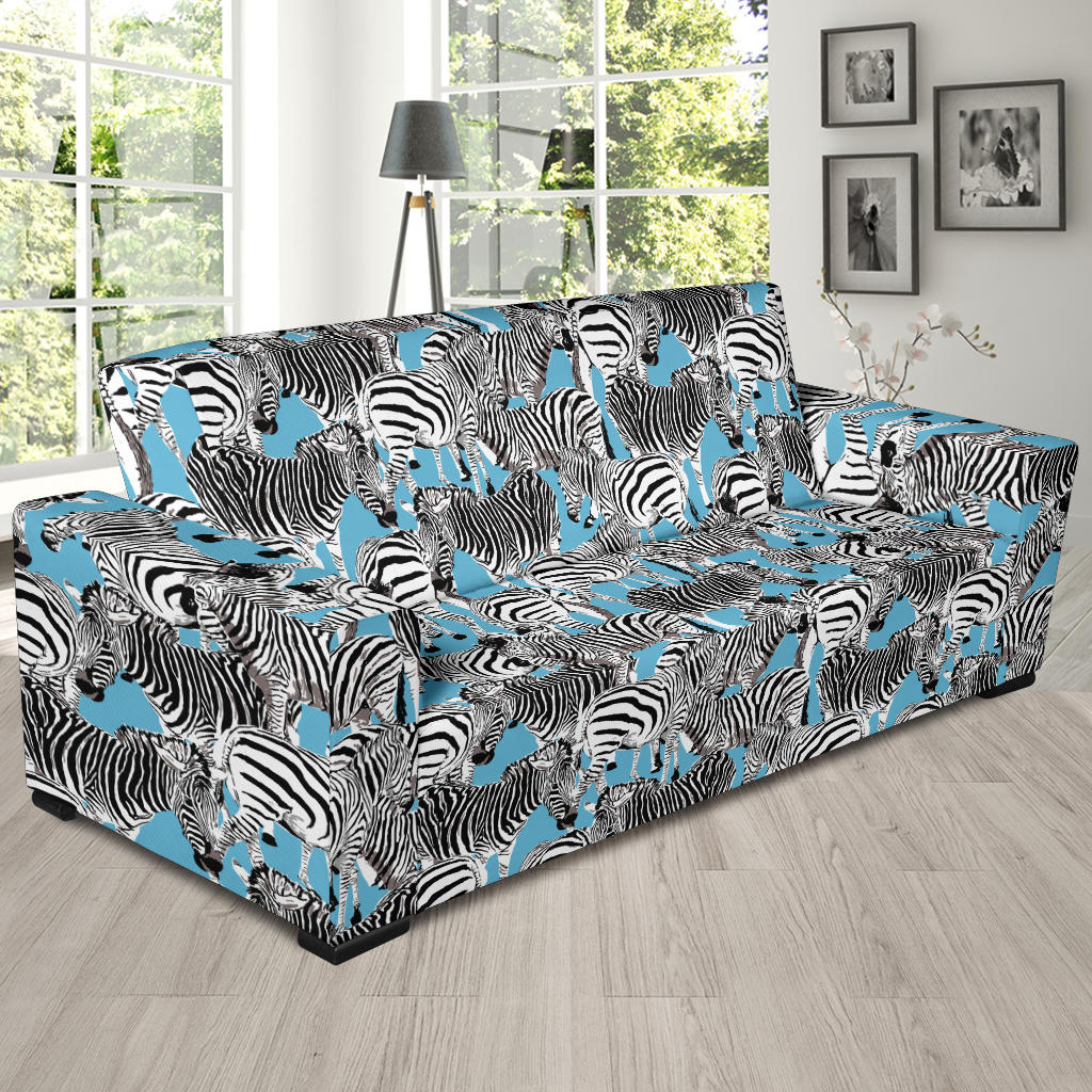 Zebra Print Design LKS305 Sofa Slipcover