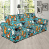 Ferret Pattern Print Design 03 Sofa Slipcover