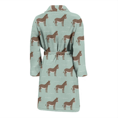 Donkey Print Design LKS402 Men Bathrobe