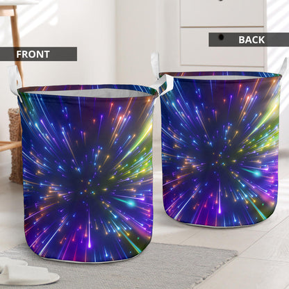 Celestial Rainbow Speed Light Laundry Basket