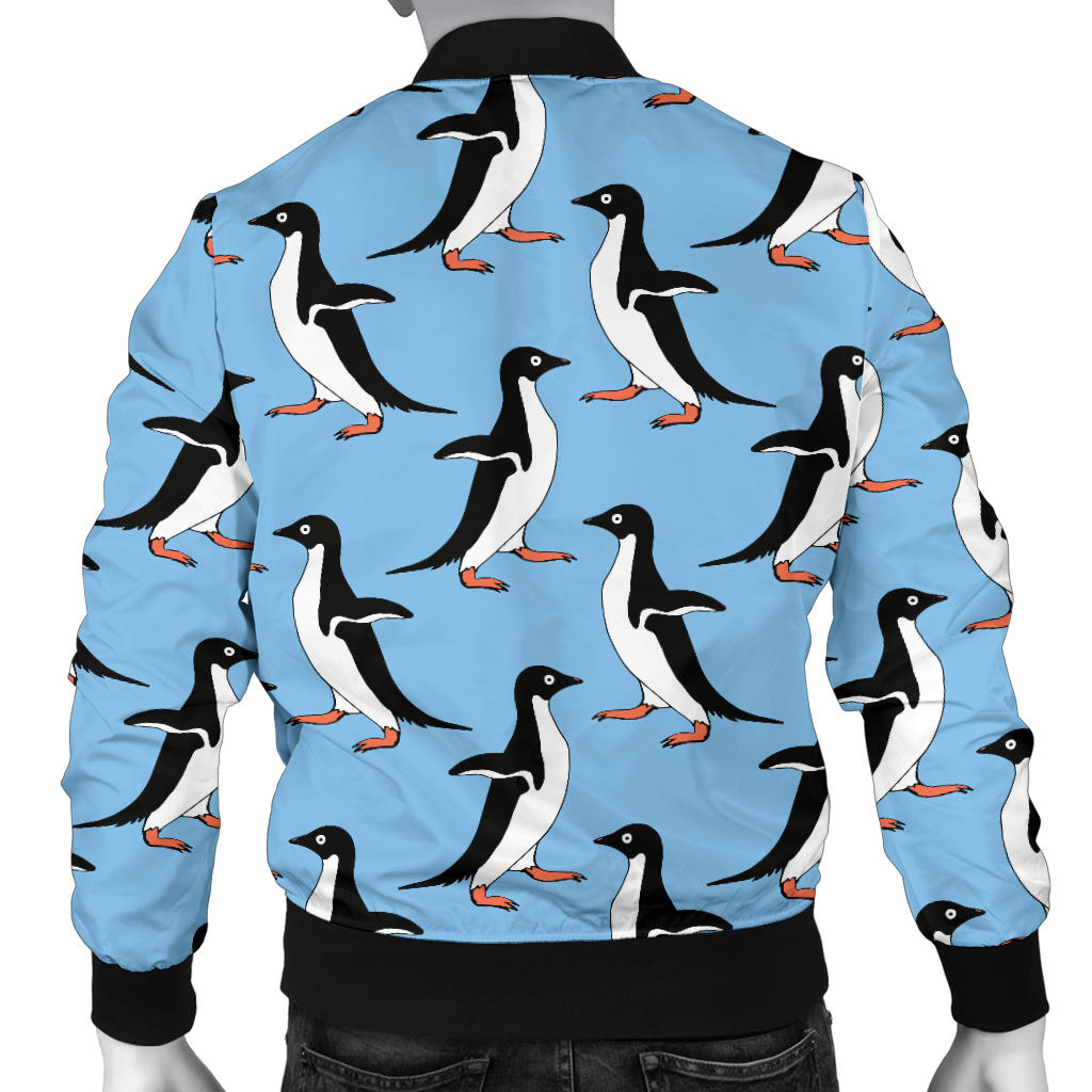 Penguin Dance Pattern Men Bomber Jacket