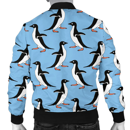 Penguin Dance Pattern Men Bomber Jacket