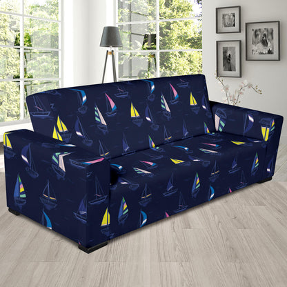 Sailboat Print Design LKS305 Sofa Slipcover