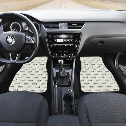 Trumpet Pattern Themed Print Car Floor Mats Front Back