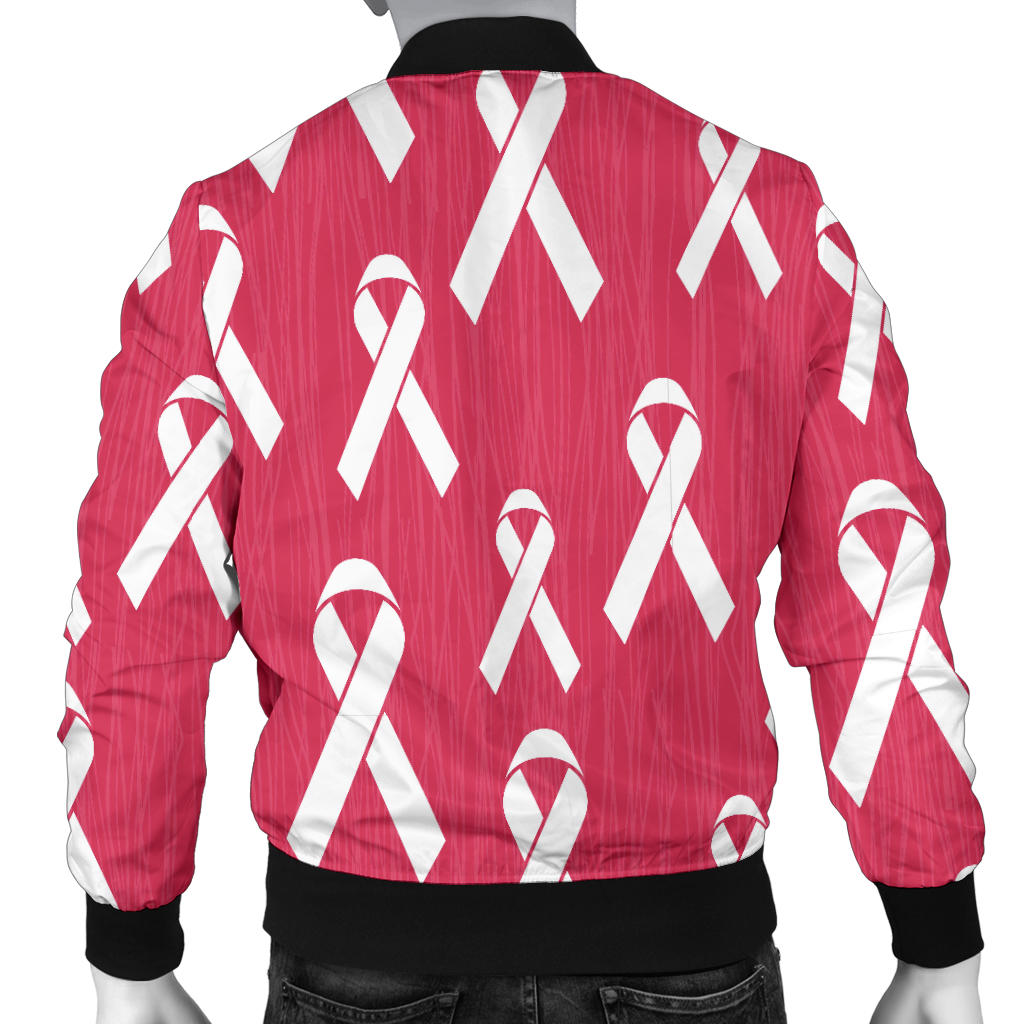 Breast Cancer Awareness Symbol Men Bomber Jacket