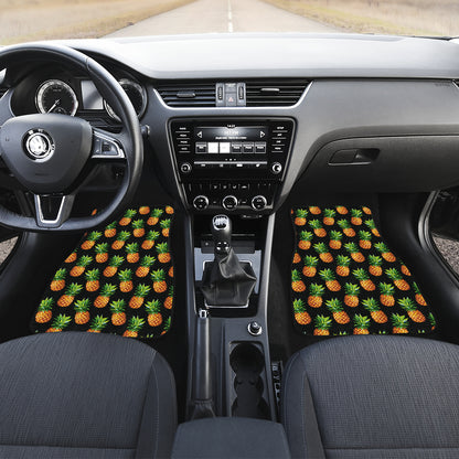 Pineapple Cute Print Design Pattern Car Floor Mats Front Back