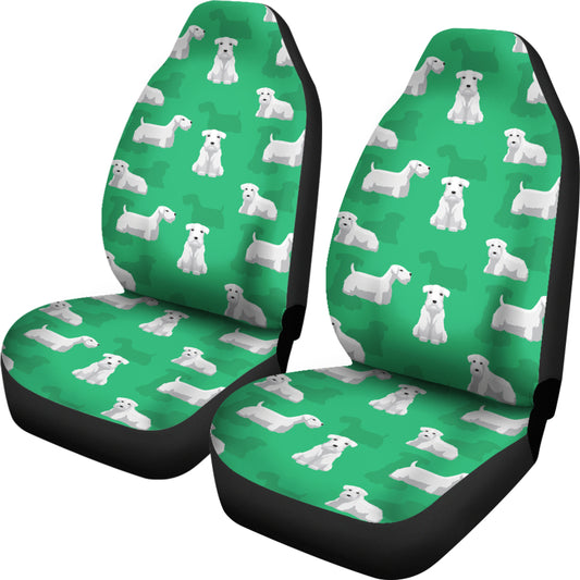 Sealyham Terriers Print Design LKS301 Car Seat Covers