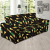 Champagne Pattern Print Design 02 Sofa Slipcover