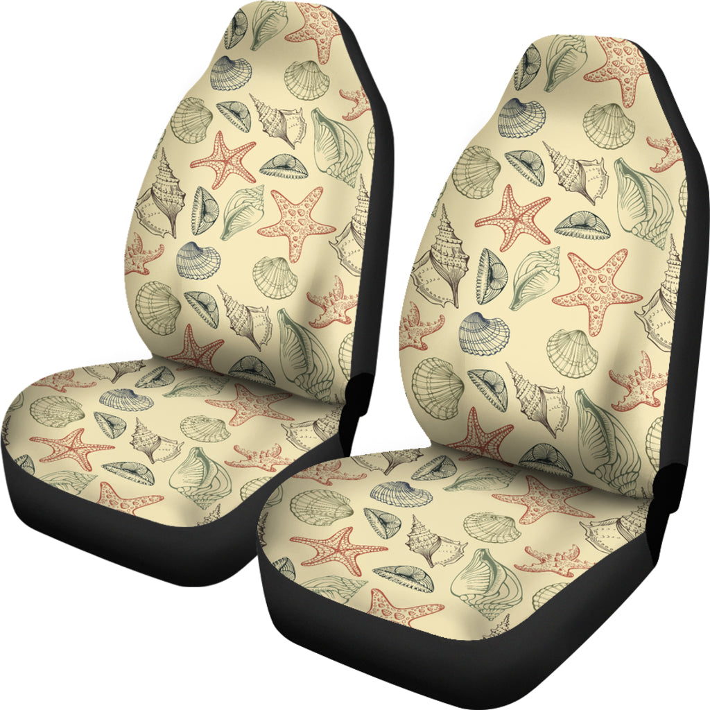 Seashell Print Design LKS305 Car Seat Covers
