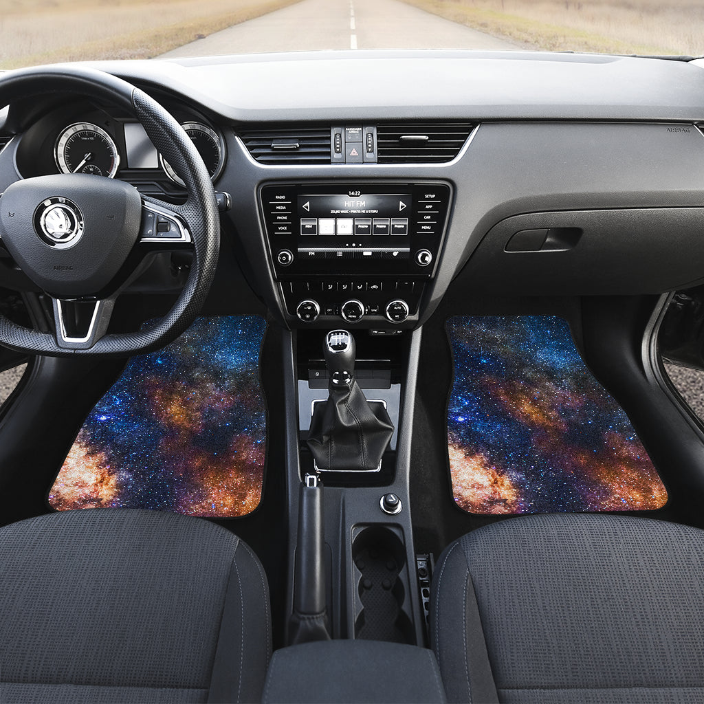 Celestial Milky way Galaxy Car Floor Mats Front Back